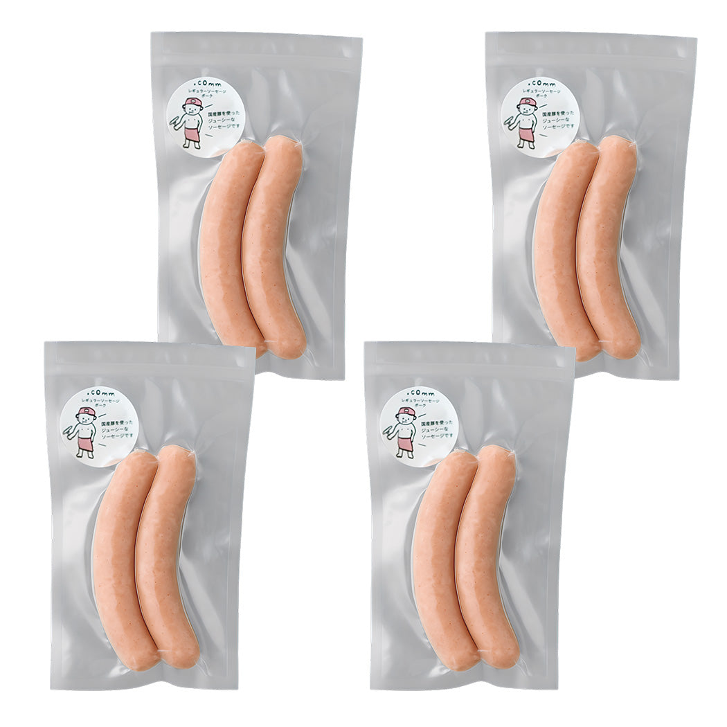 無添加 ポークソーセージ 国産 厳選素材にこだわり 440g 小分け4パック