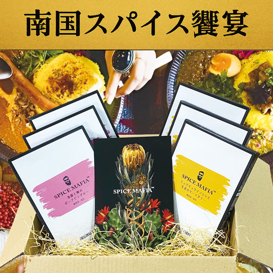 南国スパイス饗宴 琉球イノシシと生姜の濃厚キーマカレー×島豚と梅のポークビンダル (無添加)SPICE MAFIA スパイスマフィア 160g×6袋