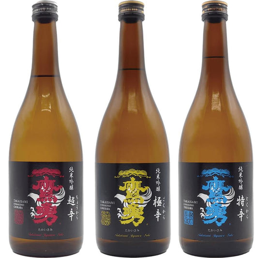 鷹勇 純米吟醸 辛口 720ml 3本セット 飲み比べ