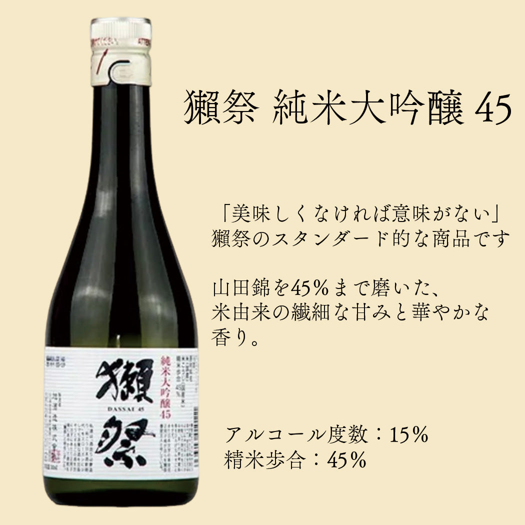 お誕生日 日本酒 獺祭45 久保田 千寿 萌 300ml×3本セット