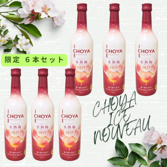 限定販売 6本入り チョーヤ アイスヌーボー 2025 氷熟梅ワイン 720ml